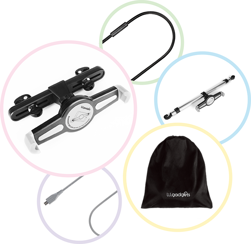 LilGadgets Accessories Lil Gadgets, LilGadgets, Lil Gadgets headphone accessories, headphone accessories, Kids headphone accessories, LilGadgets CarBuddy, LilGadgets CarBuddy Shared, 3.5mm audio cable, LilGadgets USB cable