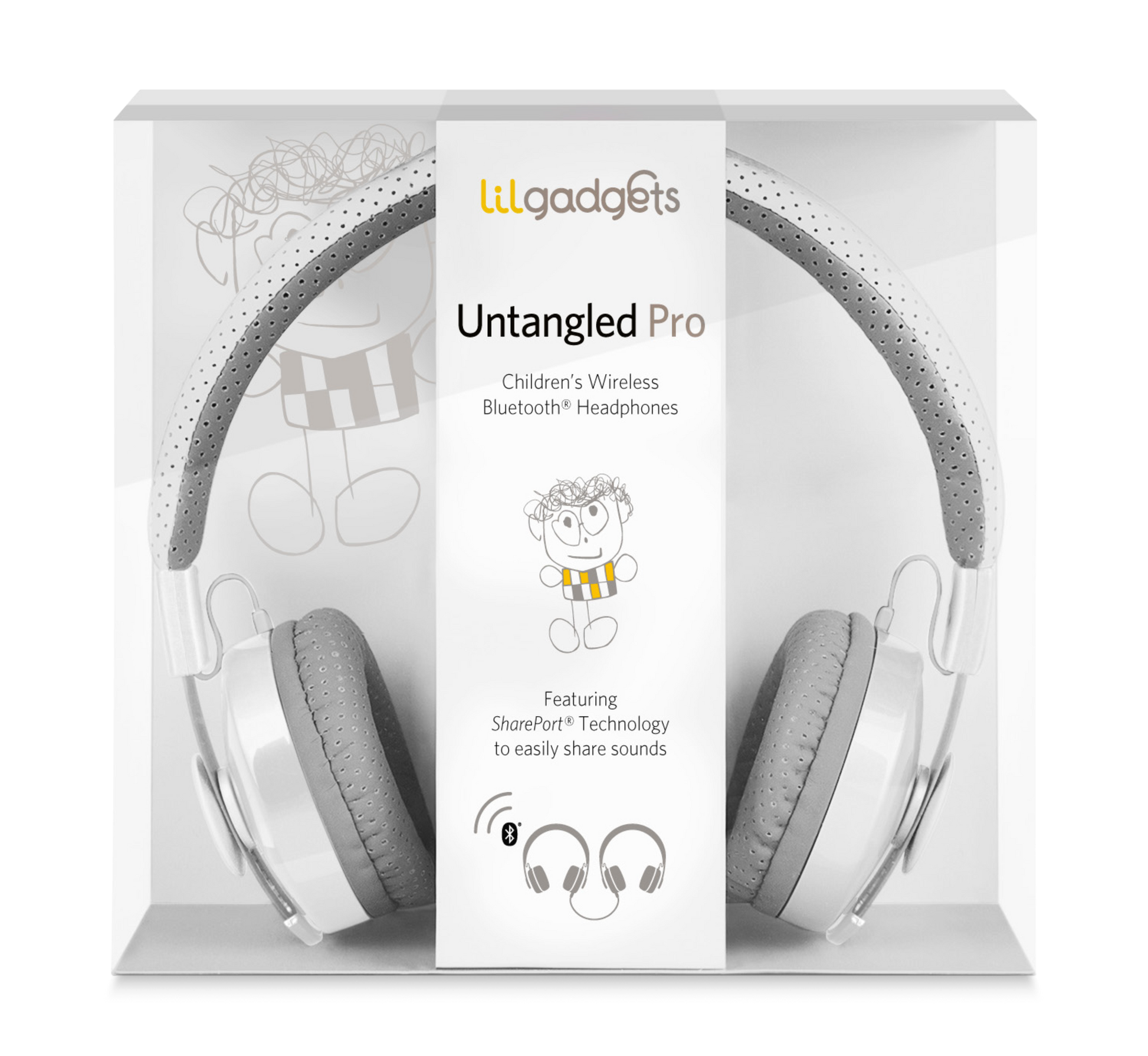 Untangled Pro Bluetooth Kids Headphones LilGadgets